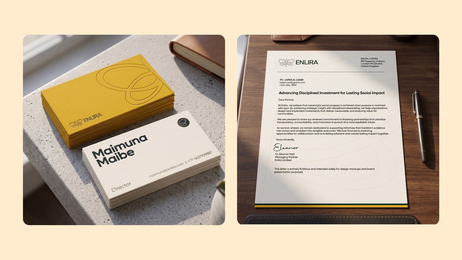 Enlira brand system layout